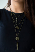 Load image into Gallery viewer, Love Opens All Doors - Brass necklace 1771
