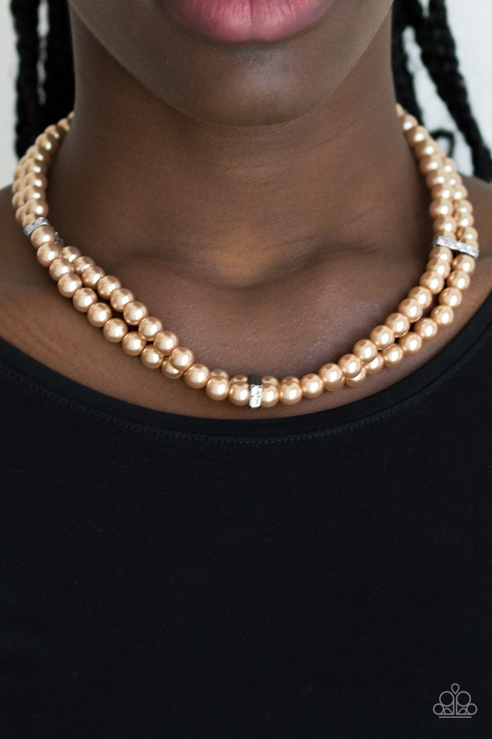 Put On Your Party Dress - Brown necklace 1562