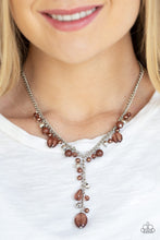 Load image into Gallery viewer, Crystal Couture - Brown necklace 962
