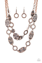 Load image into Gallery viewer, Trippin&#39; On Texture - Copper necklace 542
