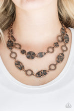 Load image into Gallery viewer, Trippin&#39; On Texture - Copper necklace 542
