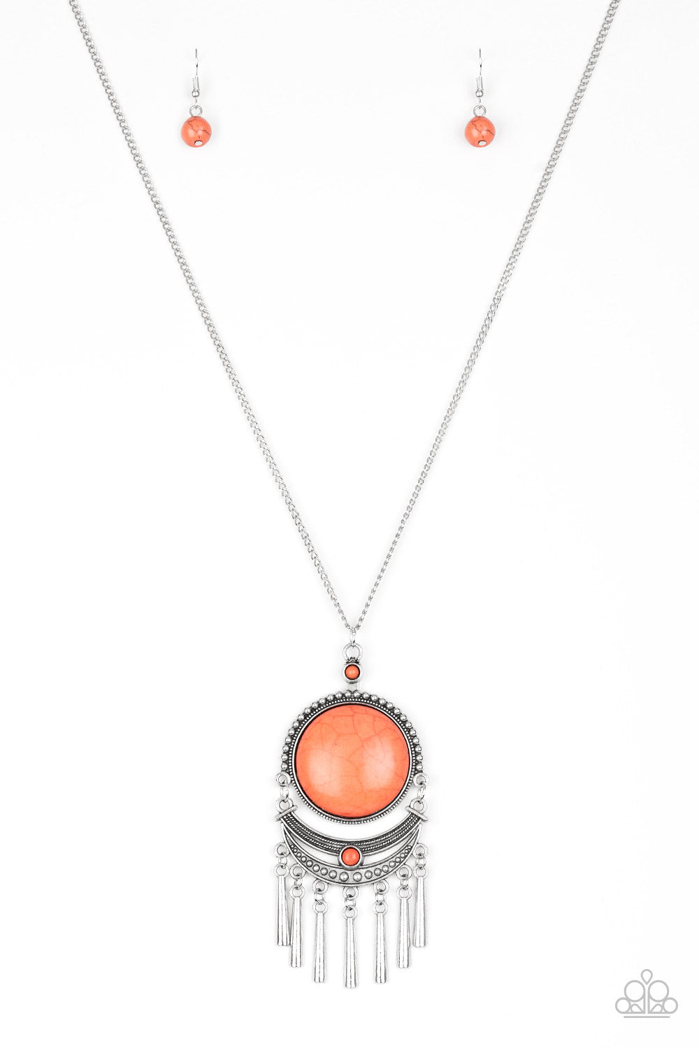 Rural Rustler - Orange necklace 878