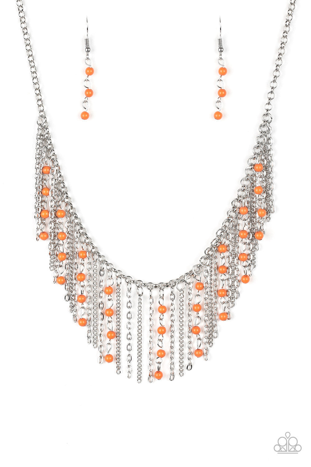 Harlem Hideaway - orange necklace 776