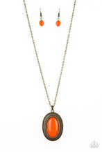 Load image into Gallery viewer, Practical Prairie - Orange necklace 944
