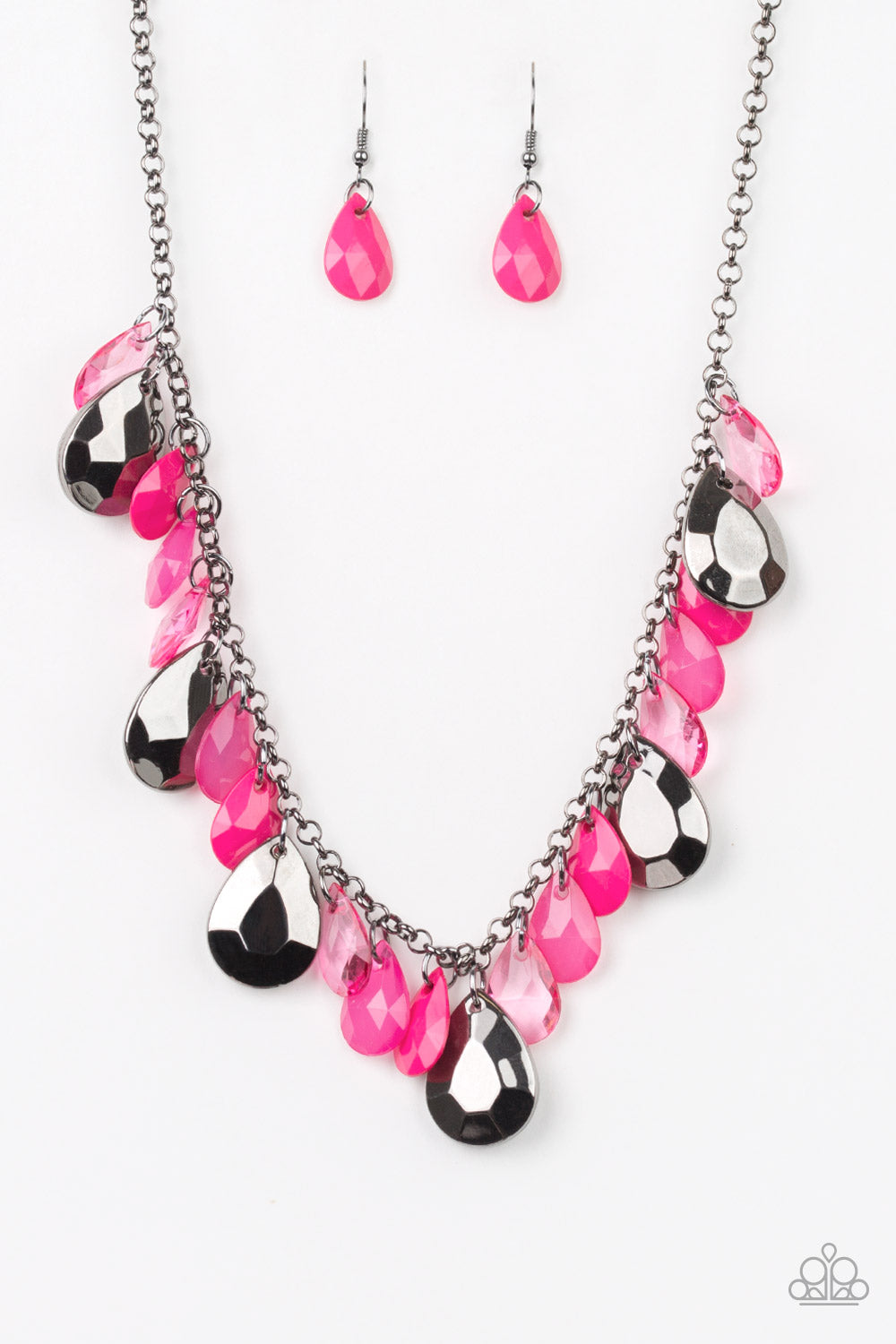 Hurricane Season - Pink necklace 1587