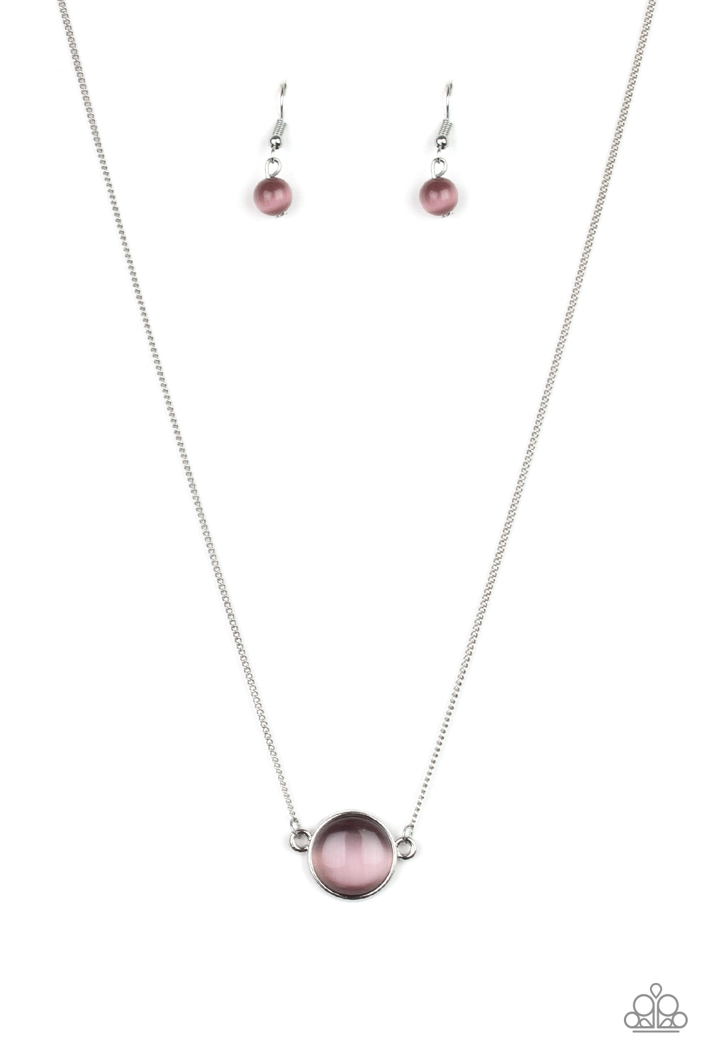 Rose-Colored Glasses - Purple necklace 704