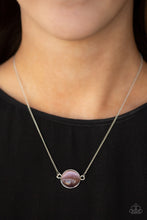 Load image into Gallery viewer, Rose-Colored Glasses - Purple necklace 704
