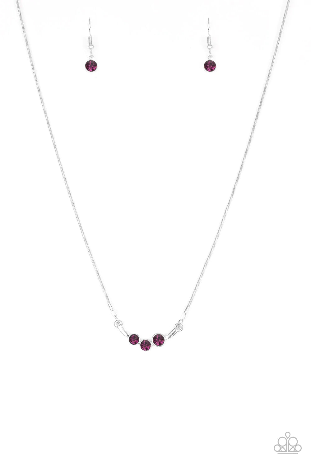 Sparkling Stargazer - Purple necklace 851