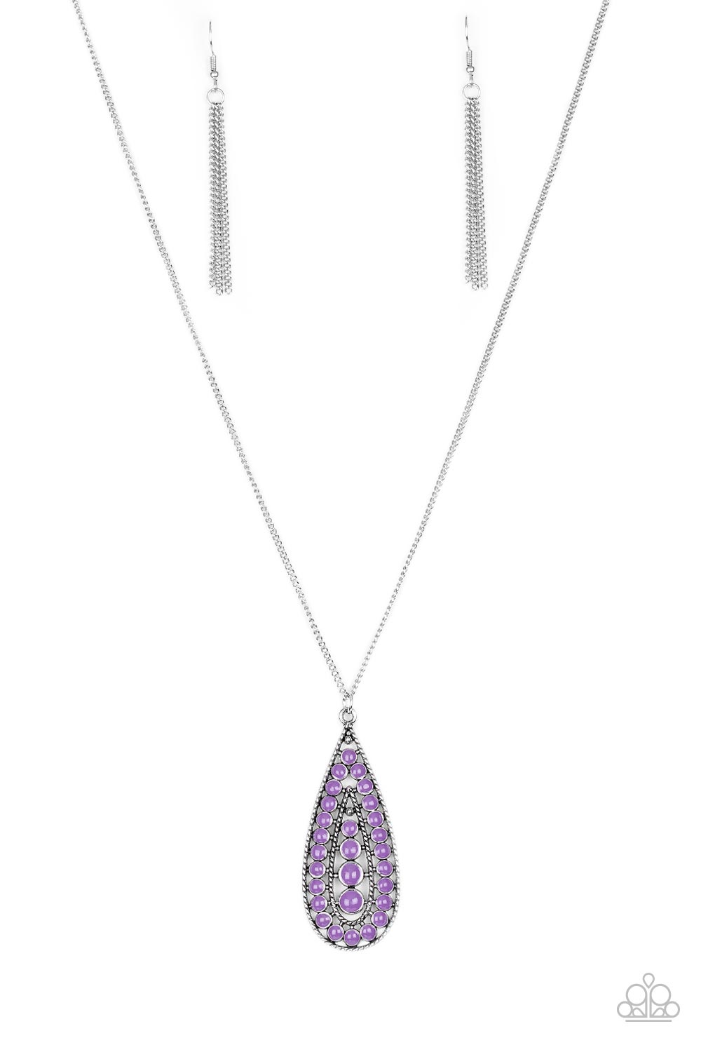 Tiki Tease - Purple necklace 679