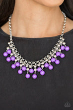 Load image into Gallery viewer, Friday Night Fringe - Purple necklace 586

