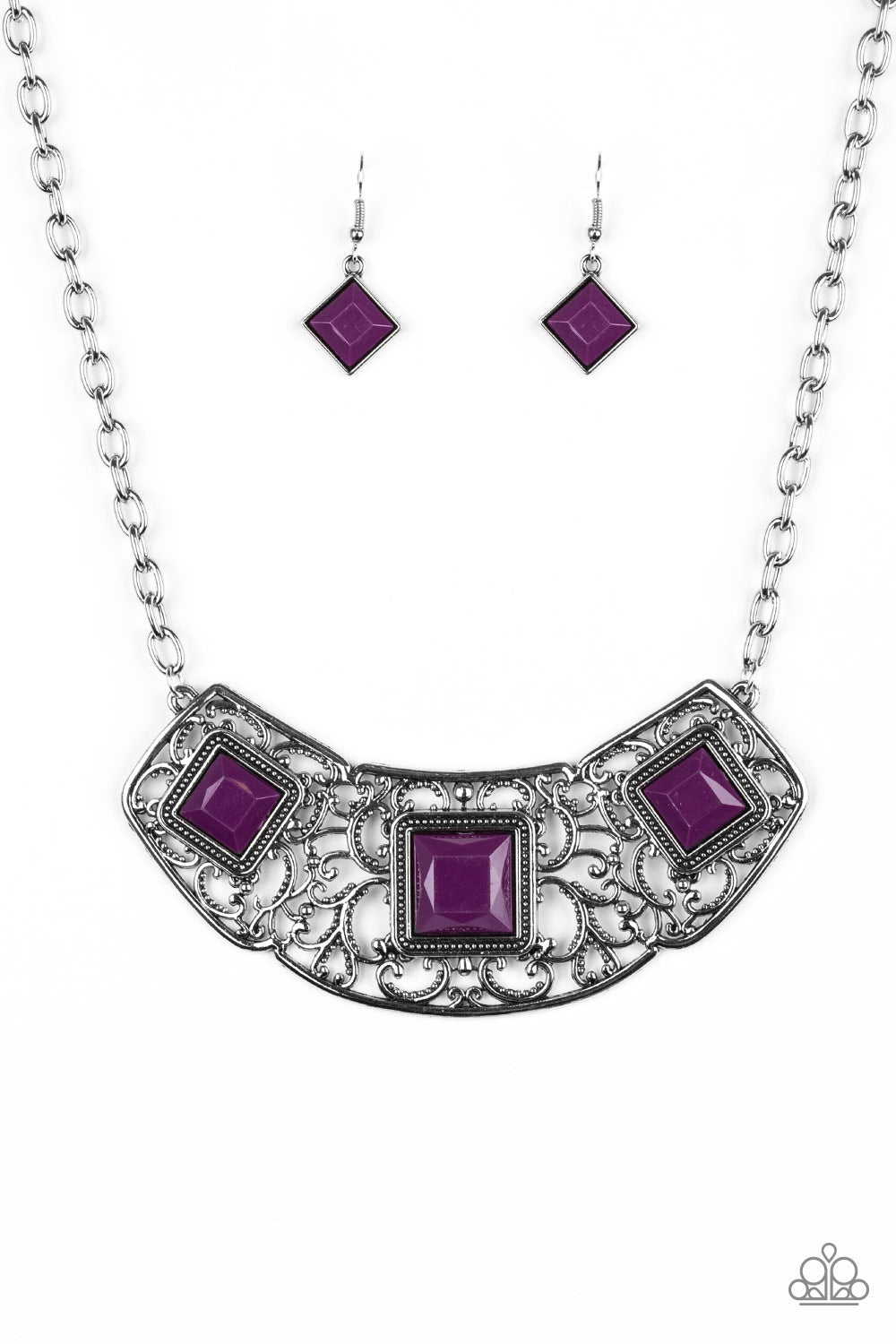 Feeling Inde-PENDANT - Purple necklace 868