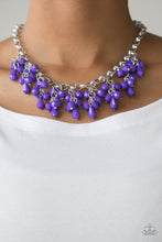 Load image into Gallery viewer, Modern Macarena - Purple necklace 2217
