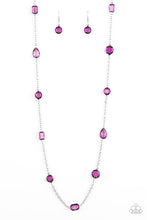 Load image into Gallery viewer, Glassy Glamorous - Purple necklace 1641
