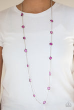 Load image into Gallery viewer, Glassy Glamorous - Purple necklace 1641
