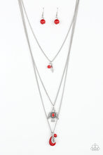 Load image into Gallery viewer, Soar With The Eagles - Red necklace 2144
