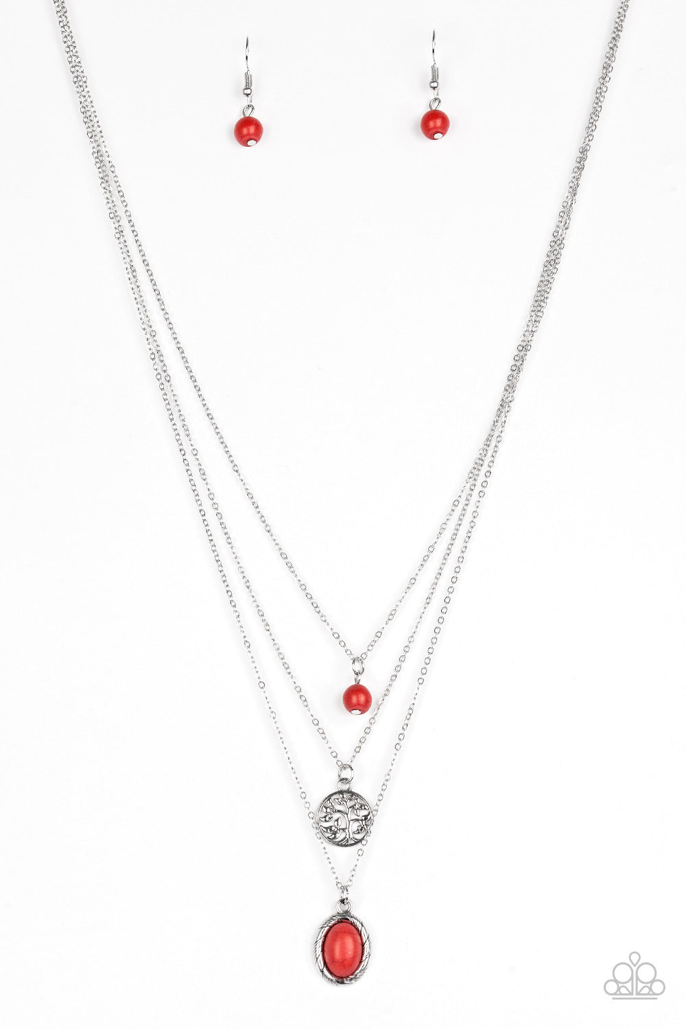 Southern Roots - Red necklace 588