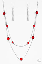 Load image into Gallery viewer, Raise Your Glass - Red necklace 1675
