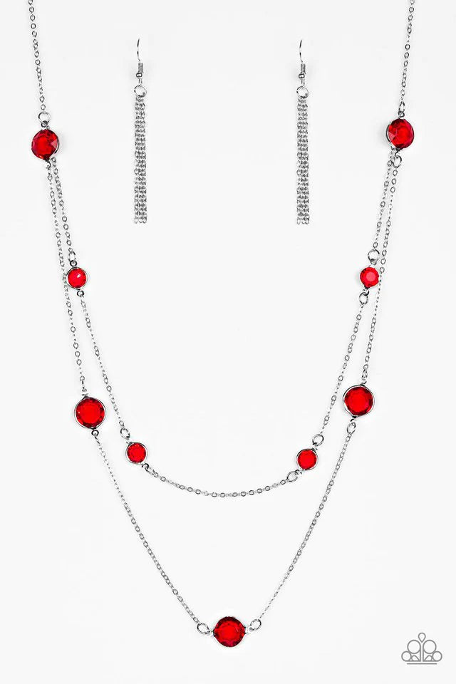 Raise Your Glass - Red necklace 1675