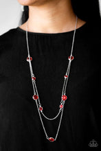 Load image into Gallery viewer, Raise Your Glass - Red necklace 1675

