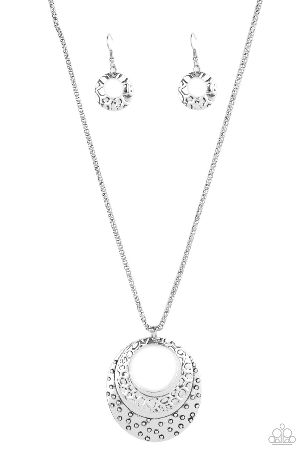 Texture Trio - Silver necklace 1815