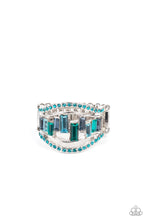 Load image into Gallery viewer, Romantic Recognition/Treasure Chest Charm - Blue ring A039
