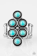Load image into Gallery viewer, River Rock Rhythm - blue ring D036
