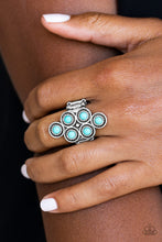 Load image into Gallery viewer, River Rock Rhythm - blue ring D036
