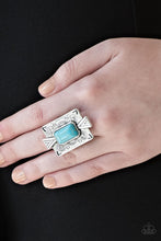 Load image into Gallery viewer, Stone Cold Couture  - Blue ring 2057 (So Smithsonian)
