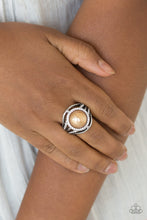Load image into Gallery viewer, Pampered In Pearls - Brown ring F036
