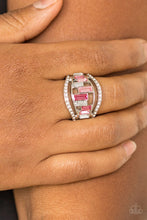 Load image into Gallery viewer, Treasure Chest Charm - Pink ring F105
