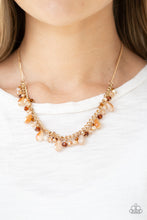 Load image into Gallery viewer, Courageously Catwalk - Gold necklace plus matching bracelet Catwalk Crawl - Gold 525

