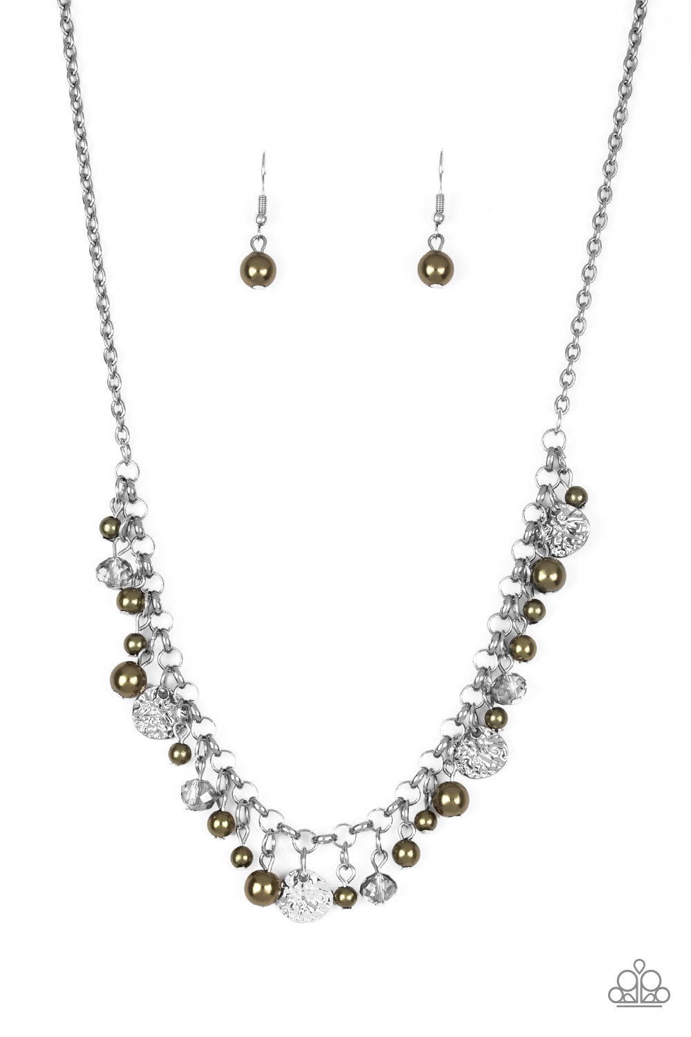 Coastal Cache - Green necklace 1601