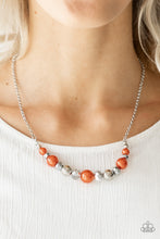 Load image into Gallery viewer, $16 SET: The Big-Leaguer - Orange plus matching bracelet 1586

