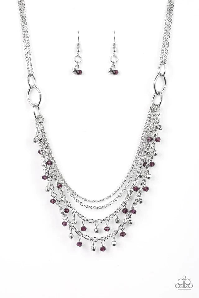 Financially Fabulous - Purple necklace 1774