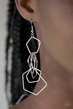 Load image into Gallery viewer, Five-Sided Fabulous - Silver earring D050
