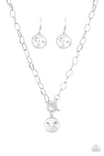Load image into Gallery viewer, She Sparkles On - White necklace plus matching bracelet All Aglitter - White 2138
