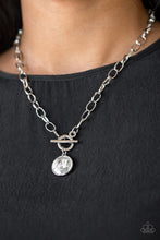 Load image into Gallery viewer, She Sparkles On - White necklace plus matching bracelet All Aglitter - White 2138

