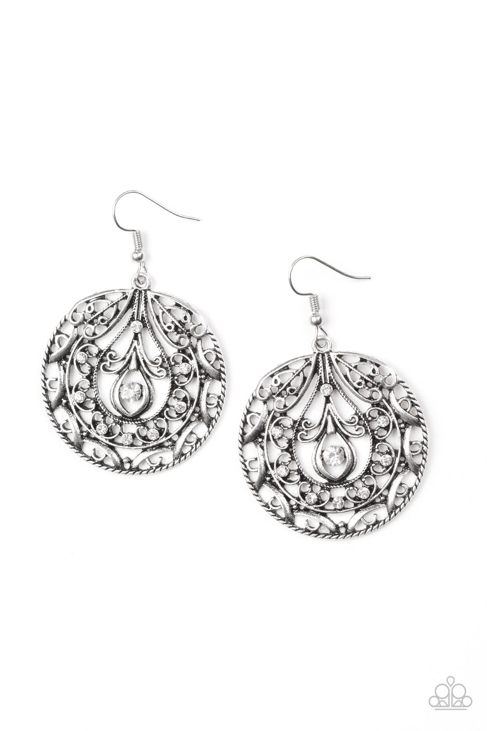 Choose To Sparkle - white earring 592