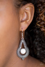 Load image into Gallery viewer, Zoomin Zumba - White earring 532
