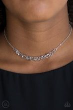 Load image into Gallery viewer, Cat Got Your Tongue? - Silver choker necklace 2034
