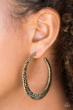 Load image into Gallery viewer, BEAST Friends Forever - Brass hoop earring 698
