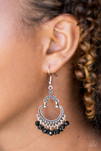 Load image into Gallery viewer, Babe Alert - Black earring 965

