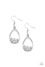 Load image into Gallery viewer, Raindrop Radiance - White earring 864
