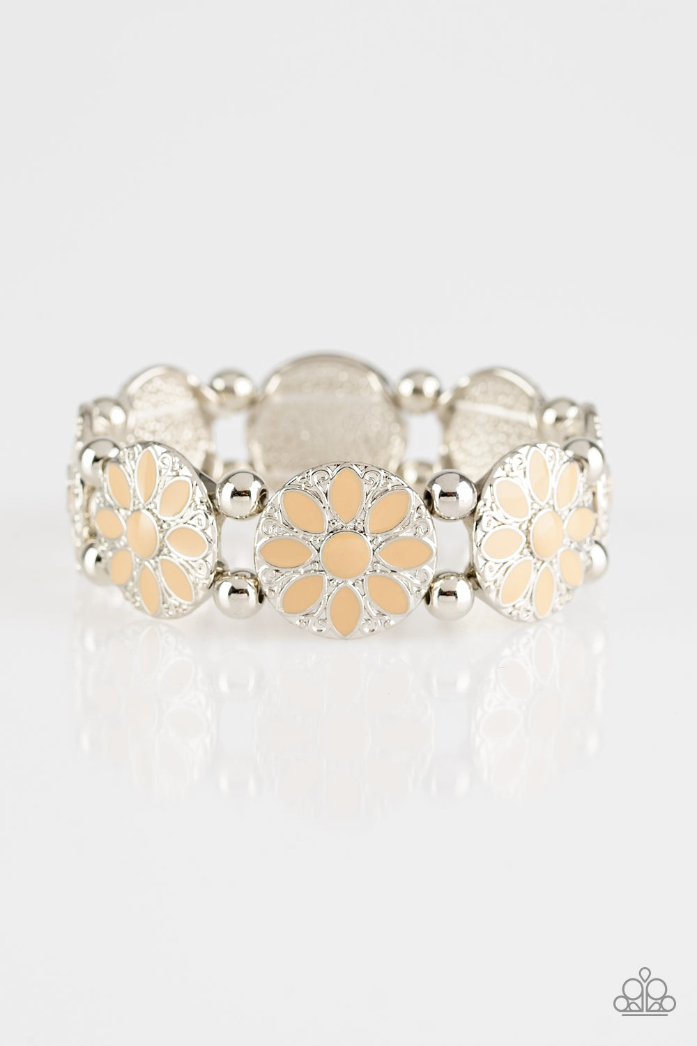 Dancing Dahlias - Brown bracelet 890