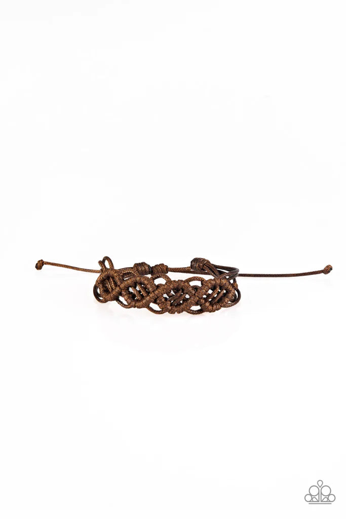 Boondocks and Bonfires - Brown bracelet 853