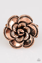 Load image into Gallery viewer, FLOWERBED and Breakfast - Copper ring 594
