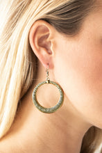 Load image into Gallery viewer, Mayan Mantra - Brass earring 678
