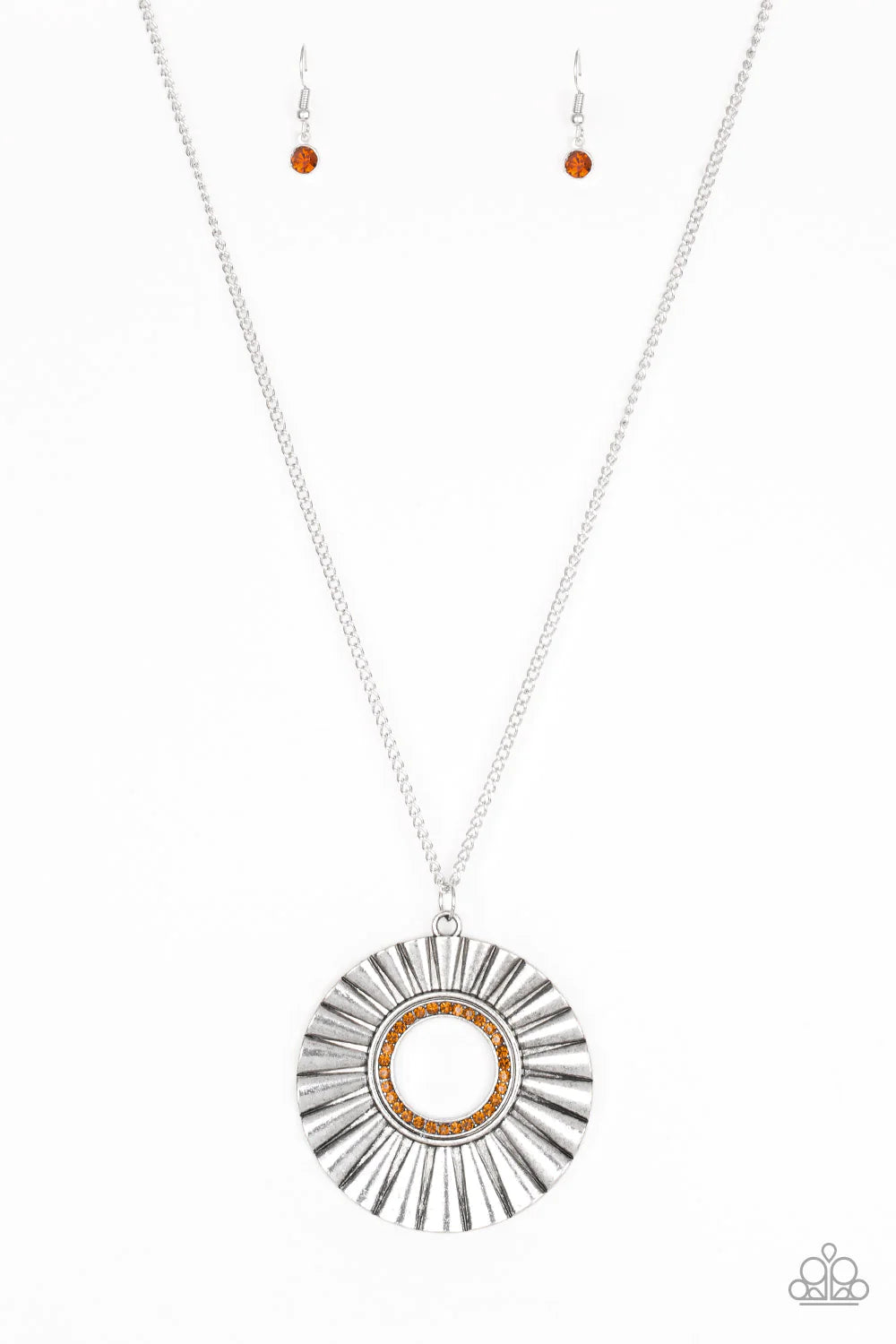 Chicly Centered - brown necklace 1712