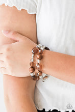 Load image into Gallery viewer, Downtown Dazzle - brown bracelet 557
