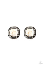 Load image into Gallery viewer, FRONTIER-Runner - White post earring 2054
